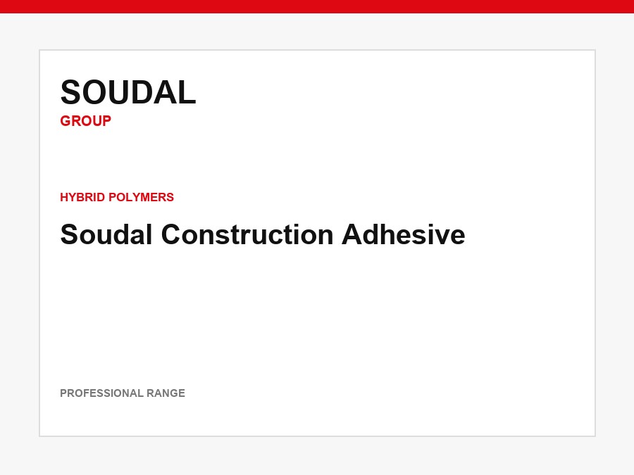 Soudal Construction Adhesive