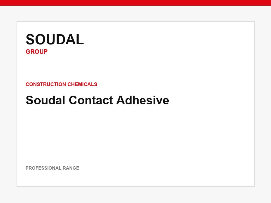 Soudal Contact Adhesive