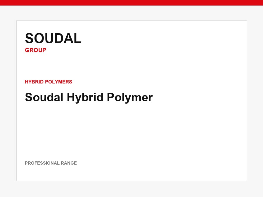 Soudal Hybrid Polymer